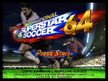 International Superstar Soccer 64 (Europe) screen shot title